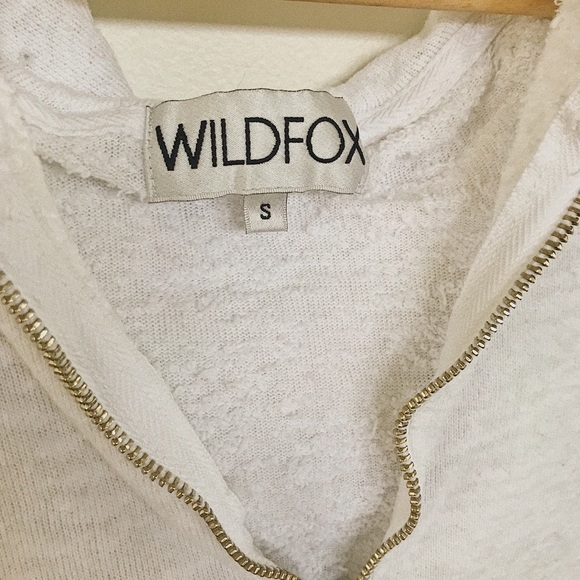WILDFOX USA Star Hoodie, White/Red/Blue, Size Small / Medium, Super Soft! - Picture 4 of 10